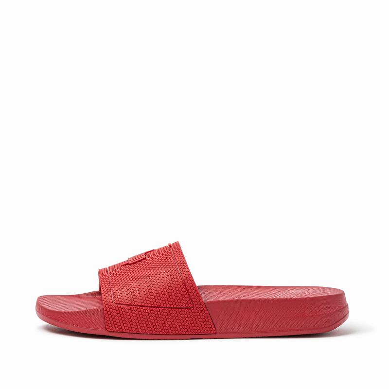 FitFlop Iqushion Rubber Tiefes Rot - FitFlop Pantoletten Damen Sale [LEIG-24087]